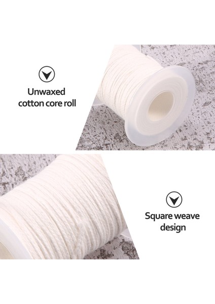 Mum Fitili, Düz Fitil, Yuvarlak Fitil, Lamba Fitili, Bobin - 61 M, Mum Üretimi Için (Yurt Dışından) indirimleri