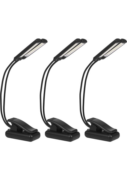 LED Lambada 3x Müzik Standı Işık Klipsi - Titreşim Yok, Tamamen Ayarlanabilir, 6 Parlaklık Seviyesi (Yurt Dışından)