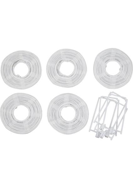 10 Adet 4 Inç 10 cm Yuvarlak Kağıt Fener Doğum Günü Düğün Parti Dekor Hediye Zanaat Dıy Creavtive (Beyaz) (Yurt Dışından) fiyatları