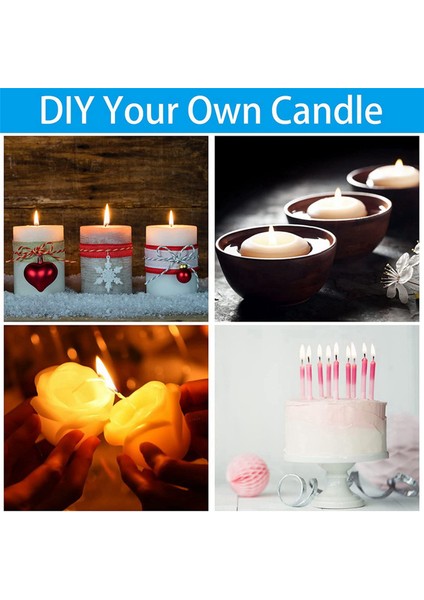 Mum Fitilleri (200'LÜ Paket), 15 cm Mum Fitilleri, Mum Yapımı Için Kokusuz Mum Fitilleri Mum Dıy (Yurt Dışından) indirimleri