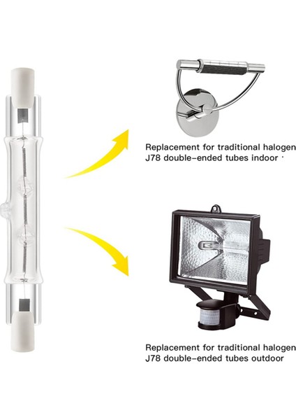 10 Paket R7S 118MM 300W 230V,R7S Halojen Doğrusal Ampul, Inşaat Çalışmaları Için Kısılabilir Halojen Lamba Peyzaj Aydınlatma (Yurt Dışından) modelleri