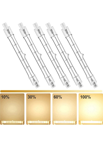10 Paket R7S 118MM 300W 230V,R7S Halojen Doğrusal Ampul, Inşaat Çalışmaları Için Kısılabilir Halojen Lamba Peyzaj Aydınlatma (Yurt Dışından) fırsatları