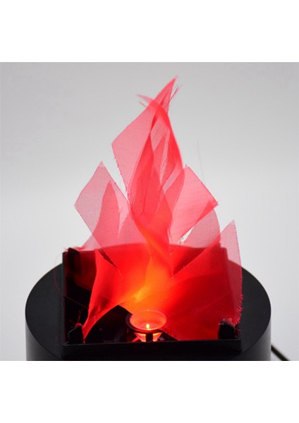 2x LED Yangın Alev Etkisi Işık Yapay Elektrikli Titreşimsiz Kamp Ateşi Lambası Parti Dekor Malzemeleri Abd Plug (Yurt Dışından)