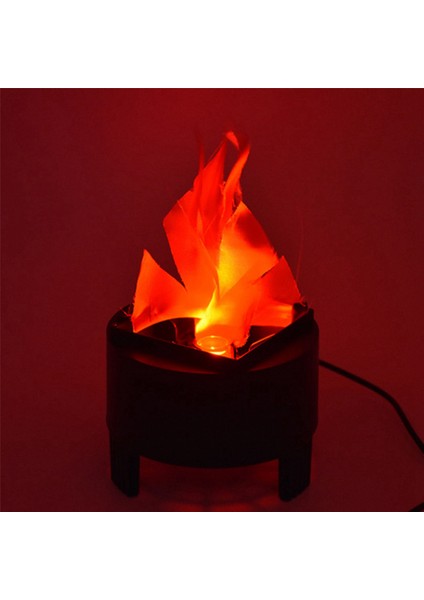 2x LED Yangın Alev Etkisi Işık Yapay Elektrikli Titreşimsiz Kamp Ateşi Lambası Parti Dekor Malzemeleri Abd Plug (Yurt Dışından) fiyatları