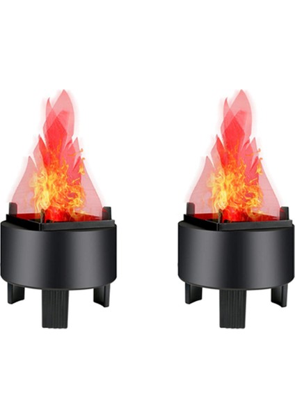 2x LED Yangın Alev Etkisi Işık Yapay Elektrikli Titreşimsiz Kamp Ateşi Lambası Parti Dekor Malzemeleri Abd Plug (Yurt Dışından) fırsatları