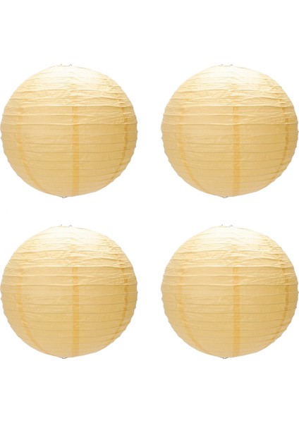 Parti Düğünü Için 4 x Çin Japon Kağıt Fener Abajur, 40CM (16 Inç) Derin Sarı (Yurt Dışından)