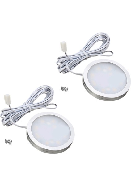 2x 12V LED Işık Rv Camper Trailer Tekne Iç Tavan Aşağı Tavan Lambası Sıcak Beyaz (Yurt Dışından)