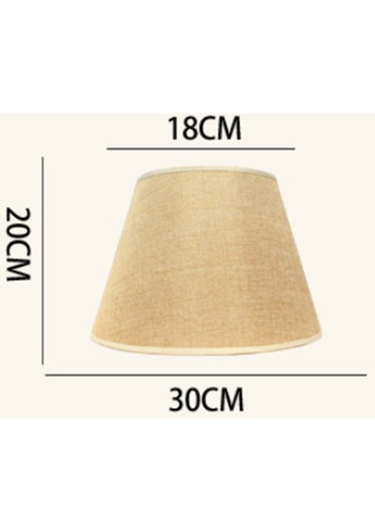Masa Lambası Abajur Aksesuarları E27 Keten Başucu Lambası Duvar Lambası Zemin Lambası Gölge Kumaş Alt Çapı 30 cm Beyaz (Yurt Dışından) fiyatları