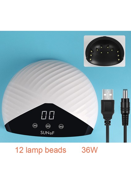 36W LED Tırnak Lambası Manikür Için 12 Adet LED Tüm Jel Vernik Tırnak Kurutucu LCD Ekran Otomatik Algılama Lambası Tırnak Sanat Salonu Araçları (Yurt Dışından) fiyatları