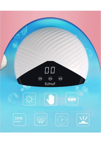 36W LED Tırnak Lambası Manikür Için 12 Adet LED Tüm Jel Vernik Tırnak Kurutucu LCD Ekran Otomatik Algılama Lambası Tırnak Sanat Salonu Araçları (Yurt Dışından) modelleri