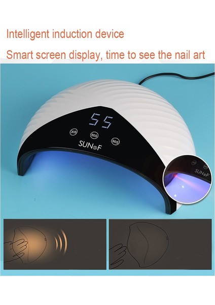 36W LED Tırnak Lambası Manikür Için 12 Adet LED Tüm Jel Vernik Tırnak Kurutucu LCD Ekran Otomatik Algılama Lambası Tırnak Sanat Salonu Araçları (Yurt Dışından) indirimleri