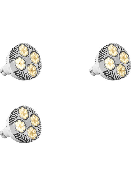 3x E27 Bitki Lamba Ampulü 35 W LED Bitki Kapalı Bahçe Sera Için Işık Tam Spektrum Sıcak Beyaz Işık Büyütün (Yurt Dışından)