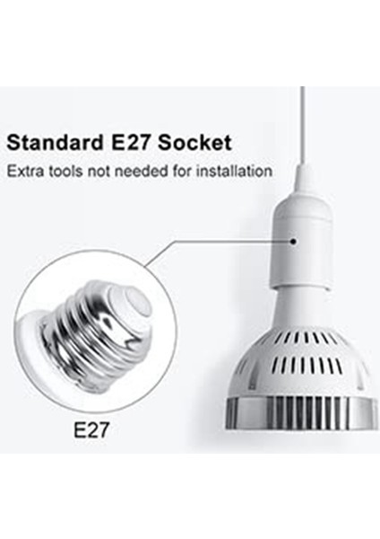 3x E27 Bitki Lamba Ampulü 35 W LED Bitki Kapalı Bahçe Sera Için Işık Tam Spektrum Sıcak Beyaz Işık Büyütün (Yurt Dışından) modelleri