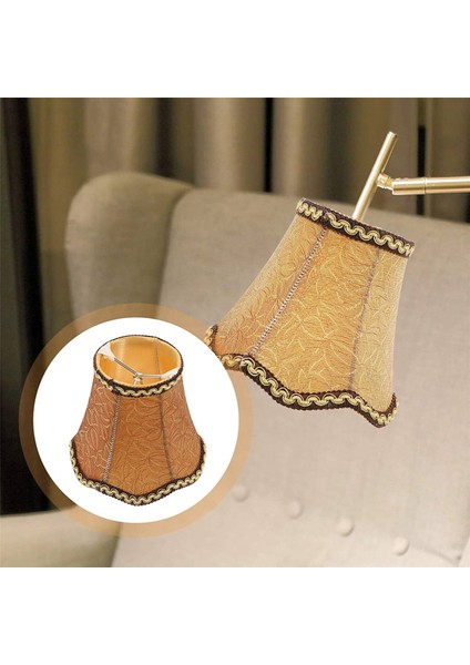 3x Avize Abajur Kumaş Kumaş Klip Işık Tonları Lamba Kapağı Davul Gölge Abajur Ampul Kapağı 13 cm (Yurt Dışından)
