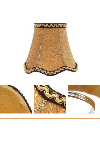 3x Avize Abajur Kumaş Kumaş Klip Işık Tonları Lamba Kapağı Davul Gölge Abajur Ampul Kapağı 13 cm (Yurt Dışından) fırsatları