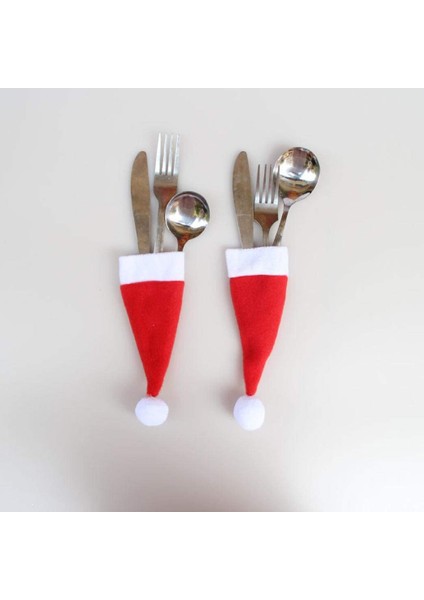 1pc Noel Dekoratif Sofra Bıçak Çatal Seti Noel Şapka Depolama Aracı (Yurt Dışından) fiyatları