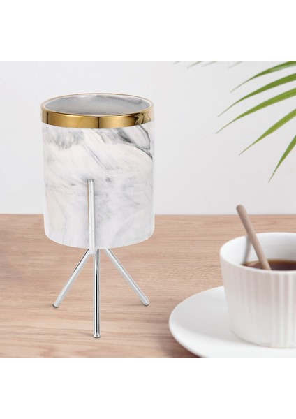 Iskandinav Mermer Desen Vazo Seramik Demir Sanat Vazo Gül Altın Gümüş Masa Yeşil Bitki Saksı Ev Ofis Vazolar Dekoratif, Gümüş (Yurt Dışından) modelleri