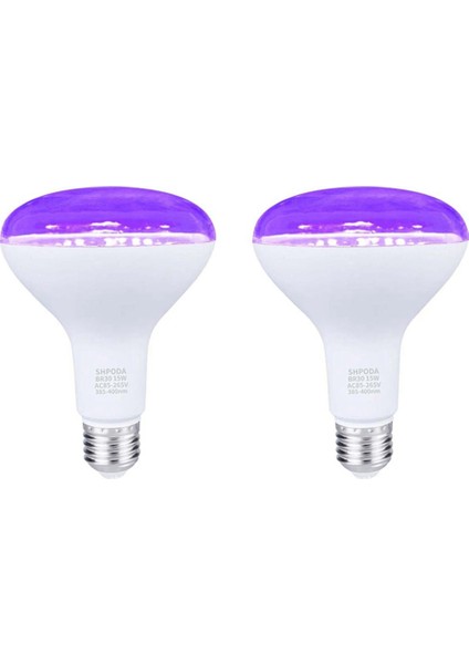 2x E26 15W Ultraviyole Uv Lamba Siyah Ampul Floresan Algılama Lambası 220V/110V Ev Dj Parti Dekorasyon (Yurt Dışından) fiyatları