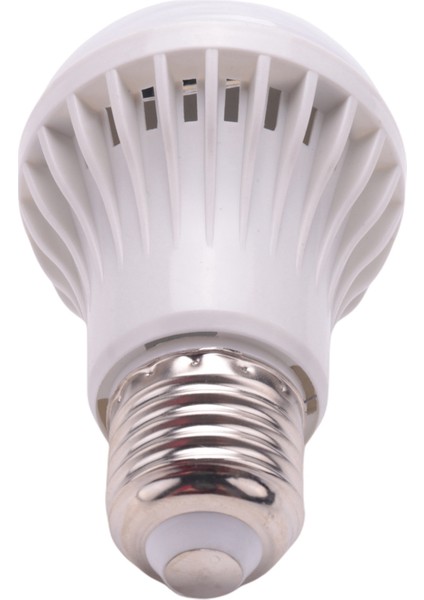 3x E27 LED Ampul Işık Hareket Sensörlü Işık LED Pır Hareket Sensörü Lamba Küre Ampul Işık Lambası, 5W (Yurt Dışından)