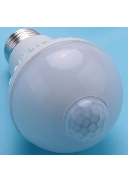 6x E27 LED Ampul Işık Hareket Sensörü Işık LED Pır Hareket Sensörü Lamba Küre Ampul Işık Lambası, 5 W (Yurt Dışından)