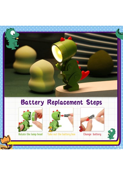 6 Parça Mini LED Masa Dinozor Şekli Lamba Sevimli Küçük Telefon Tutucu, Çocuklar Için Taşınabilir Okuma Masası Gece Lambası (Yurt Dışından) fiyatları