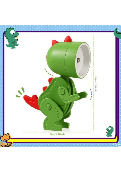 6 Parça Mini LED Masa Dinozor Şekli Lamba Sevimli Küçük Telefon Tutucu, Çocuklar Için Taşınabilir Okuma Masası Gece Lambası (Yurt Dışından) modelleri