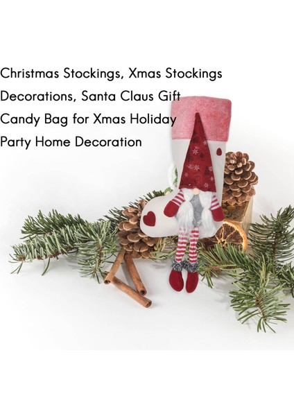 Adet Noel Çorap, Noel Çorap Süslemeleri, Noel Tatil Partisi Ev Dekorasyon Için Noel Baba Hediye Şeker Çanta (Yurt Dışından) modelleri