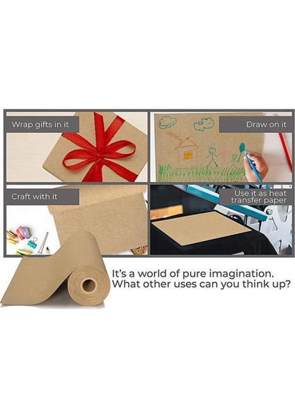 Kraft Kağıt Rulo-Ambalaj, Taşıma, Hediye Paketleme, Nakliye, Koli, Duvar Sanatı, Bülten Tahtaları, Zemin Kaplaması Için Mükemmel (Yurt Dışından) fırsatları