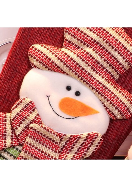 Büyük Noel Çorapları Noel Baba Kardan Adam Noel Tatili Aile Partisi Için Mutlu Noeller Dekorasyonu, B (Yurt Dışından)