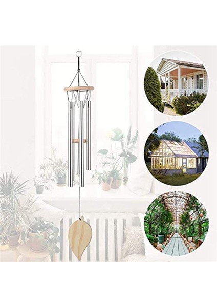 Dışında 2x Rüzgar Çanları, S Kanca ile Woodstock Çanları Dıy Ahşap Kolye Bahçe Rüzgar Ahenge Ev Dekor Rüzgar Çanları (Yurt Dışından)