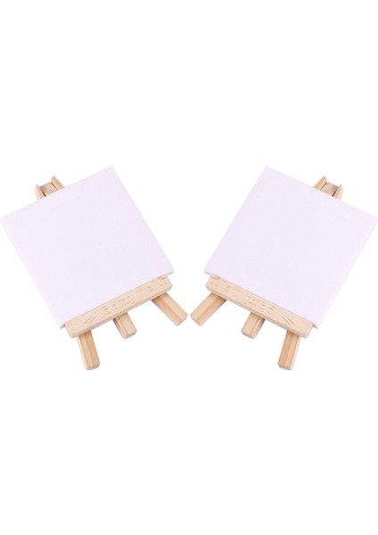 48 Takım Sanatçılar 5 Inç Mini Şövale + 3 Inç X3 Inç Mini Tuval Seti Boyama Zanaat Dıy Çizim Küçük Masa Şövale Hediye (Yurt Dışından) fiyatları