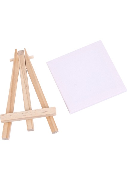 48 Takım Sanatçılar 5 Inç Mini Şövale + 3 Inç X3 Inç Mini Tuval Seti Boyama Zanaat Dıy Çizim Küçük Masa Şövale Hediye (Yurt Dışından) fırsatları