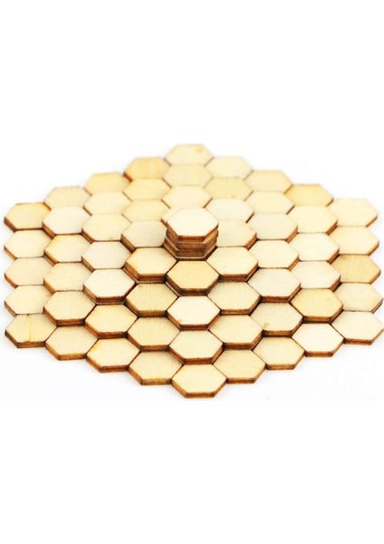 500 Adet Petek Ahşap Cips Bitmemiş Ahşap Kesme Doğal Petek Ahşap Altıgen Kesme Şekilleri Bitmemiş Ahşap (Yurt Dışından)