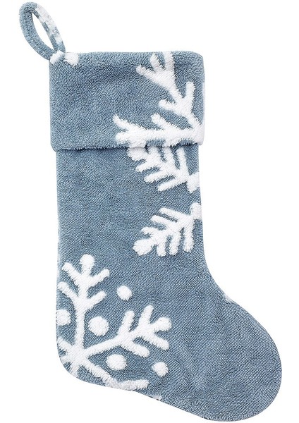 Noel Çorap Kar Tanesi Desen Şeker Çorap Hediye Çantası Noel Ağacı Asılı Dekorlar Çanta Noel Ev Dekorasyonu Için (Yurt Dışından)