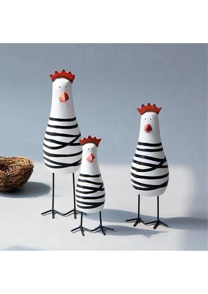 Ev Dekorasyonu Için Sevimli Ahşap Ahşap Tavuk Chook Oyma Figürleri, Horoz Mutfak Dekoru, Oturma Odası Süslemeleri (Yurt Dışından) modelleri