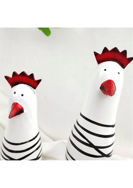 Ev Dekorasyonu Için Sevimli Ahşap Ahşap Tavuk Chook Oyma Figürleri, Horoz Mutfak Dekoru, Oturma Odası Süslemeleri (Yurt Dışından) indirimleri