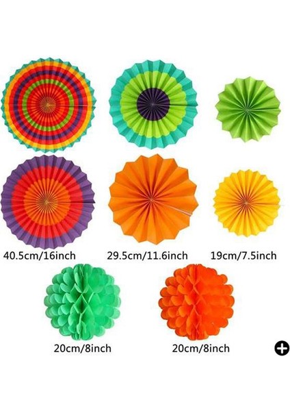 20 Adet Renkli Parti Fiesta Süslemeleri Kağıt Hayranları Kağıt Çiçek Topu Petek Topları Düğün Doğum Günü Etkinlikleri Için Set Festivali Malzemeleri (Yurt Dışından) fiyatları