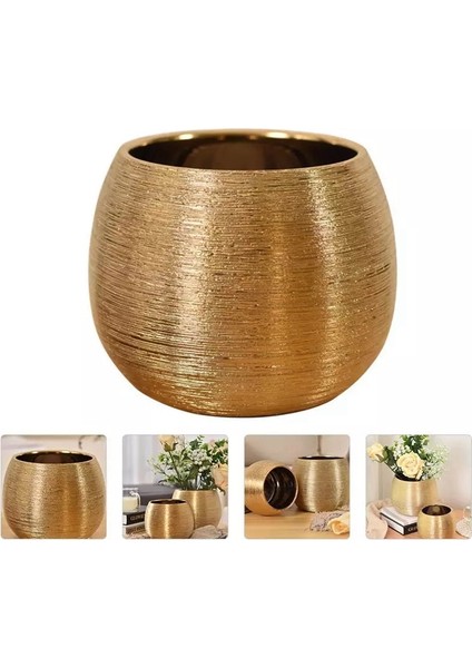 Seramik Saksı Ekici Benzersiz Altın Kaplama Yaratıcı Saksı Etli Saksı Çiçek Vazo Saksı (Yurt Dışından) indirimleri