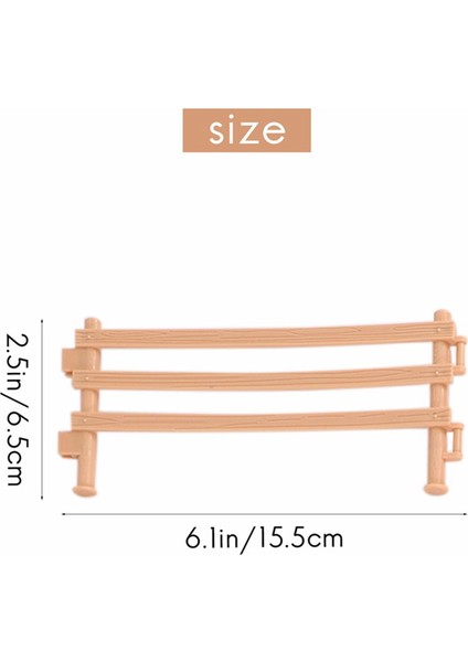 20 Adet Mini Çit Plastik Bahçe Çit Oyuncakları Peri Bahçe Çit Panelleri Plastik Çit Çiftlik Hayvanı Çit Araçları Çocuklar Için Oyuncaklar (Yurt Dışından)