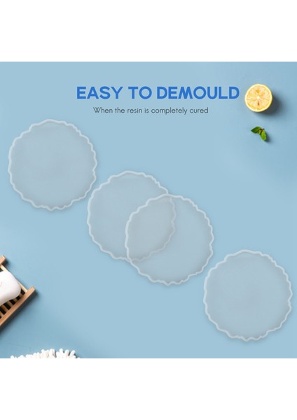 Adet Silikon Akik Coaster Reçine Döküm Kalıp Yapımı, Coaster Epoksi Kalıpları Zanaat Dıy, Ev Dekorasyon (Yurt Dışından) fırsatları