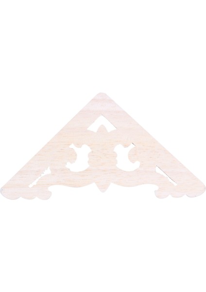 4 Adet 8x8 cm Ahşap Oyma Köşe Onlay Aplike Dekor Mobilya Zanaat Boyasız (Yurt Dışından)