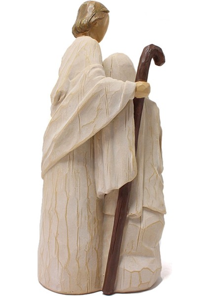 2x Kutsal Aile Heykelleri Isa Mary Joseph Katolik Dini Heykelcik Ev Dekor Ev Doğum Sahnesi Için Noel Hediyesi (Yurt Dışından)