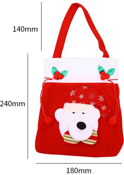 Şeker Noel Çantaları Anaokulu Çantası Çocuk Hediyesi Noel Alışveriş Merkezi Dekorasyonu ve Asılı Noel Ağacı Süslemesi (Yurt Dışından) fırsatları