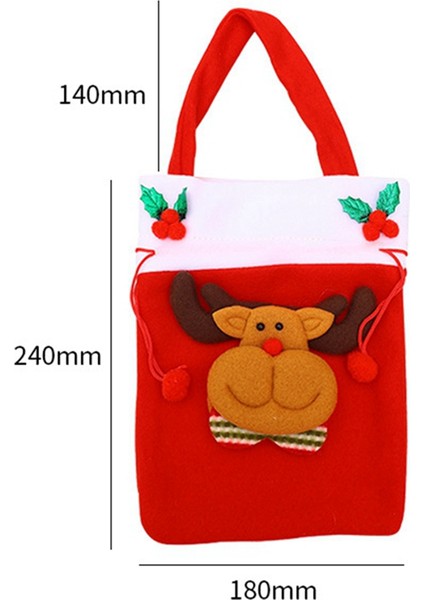 Şeker Noel Çantaları Anaokulu Çantası Çocuk Hediyesi Noel Alışveriş Merkezi Dekorasyonu ve Asılı Noel Ağacı Süslemesi (Yurt Dışından) indirimleri