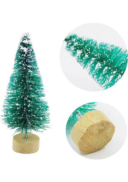 102 Adet Mini Noel Ağacı Kar Don Küçük Çam Ağacı Dıy Zanaat Masaüstü Dekorasyon Noel Süsleri Ağaç Süslemeleri (Yurt Dışından)
