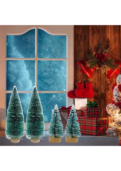 102 Adet Mini Noel Ağacı Kar Don Küçük Çam Ağacı Dıy Zanaat Masaüstü Dekorasyon Noel Süsleri Ağaç Süslemeleri (Yurt Dışından)