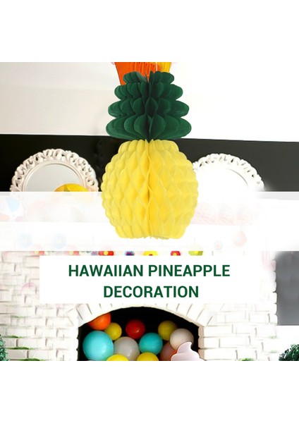 12 Paket Petek Centerpieces Kağıt Mendil 8 Inç Parti Malzemeleri Masa Asılı Dekorasyon Hawaiian Luau Parti Doğum Günü Düğün Ev Favor (Yurt Dışından)