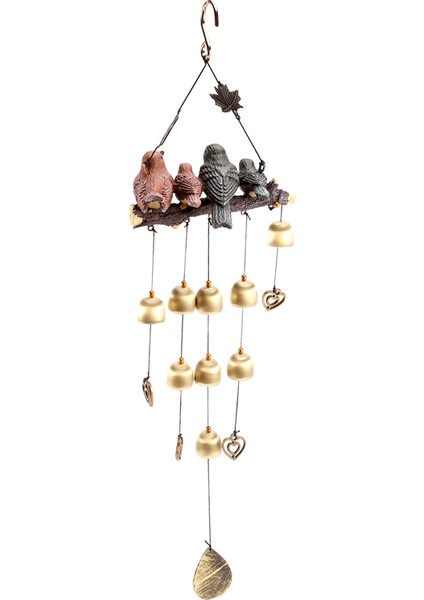 Vintage 4 Kuşlar Rüzgar Ahenge Bahçe Rüzgar Çanları Açık Kapalı Dekor Için Ev Bahçe Dekorasyonu Için Mükemmel Kanca ile Gel (Yurt Dışından) fırsatları
