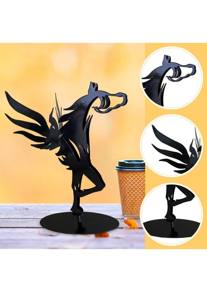 At Heykeli Dekoratif Modern Metal At Heykeli Hayvan Heykeli Süslemeleri Sanat Heykeli Oturma Odası Dekorasyon Hediye C (Yurt Dışından) indirimleri