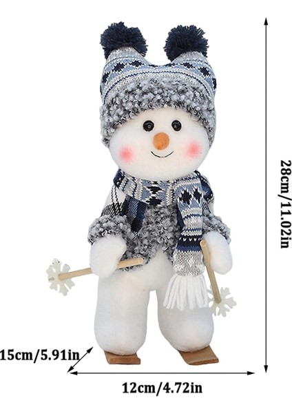 Noel Hediyeleri - Animasyonlu Sevimli Peluş Bebek Koleksiyon Heykelcik, Noel Yatak Odası Ev Masa Masaüstü B Için Salıncak Dekor (Yurt Dışından) modelleri